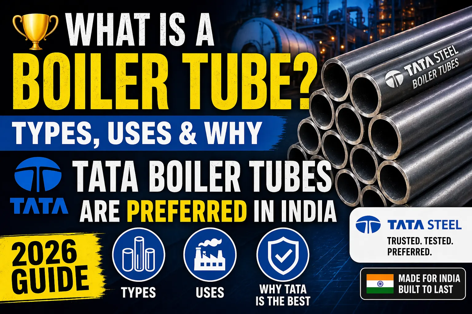 What is a Boiler Tube? Types, Uses & Why TATA Boiler Tubes Are Preferred in India