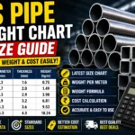MS Pipe Weight Chart & Size Guide 2026: Calculate Per Meter Weight, Dimensions & Cost Easily