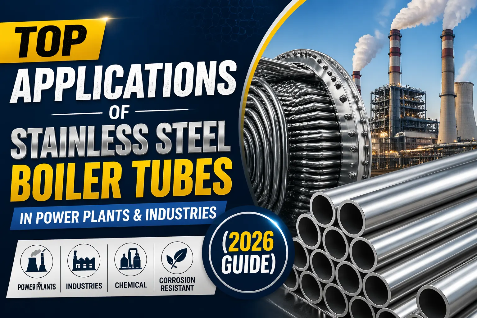 Top Applications of Stainless Steel Boiler Tubes in Power Plants & Industries