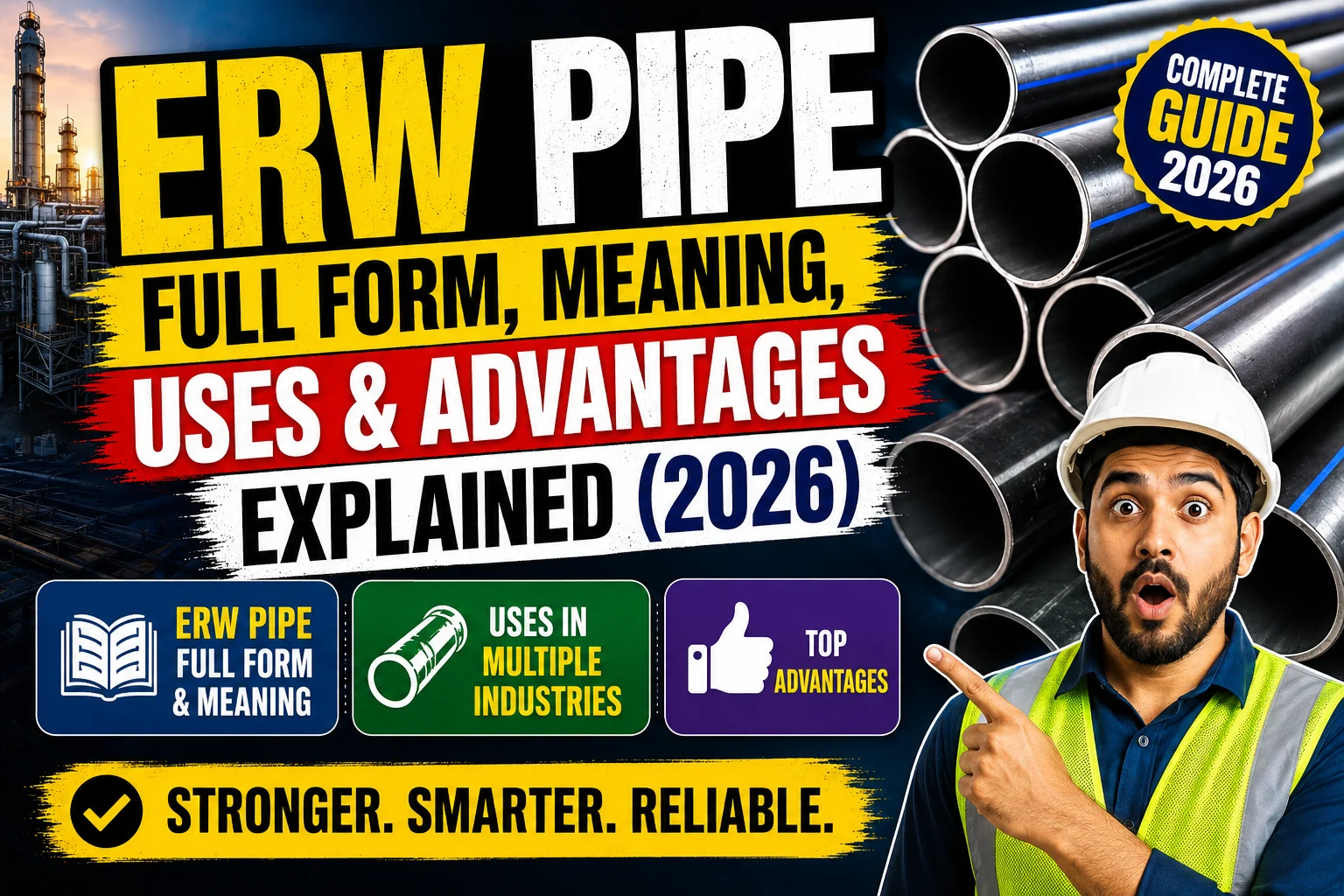 ERW Pipe Full Form, Meaning, Uses & Advantages Explained (2026)