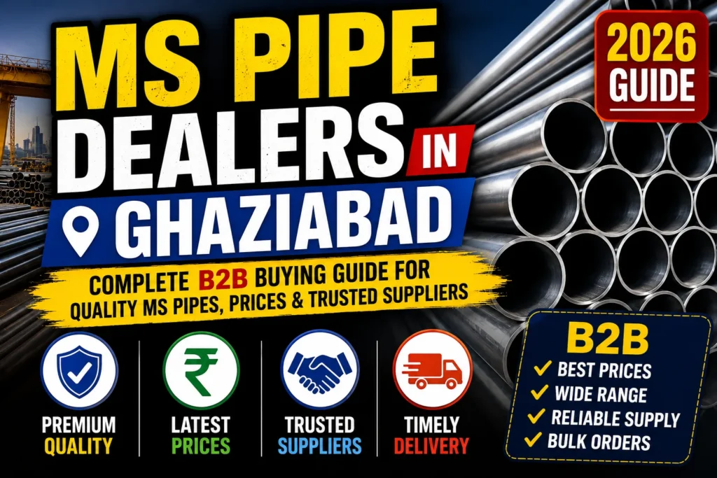 Deal on steel industries ms pipe dealer