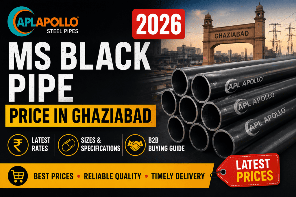 APL Apollo MS Black Pipe Price in Ghaziabad (2026)