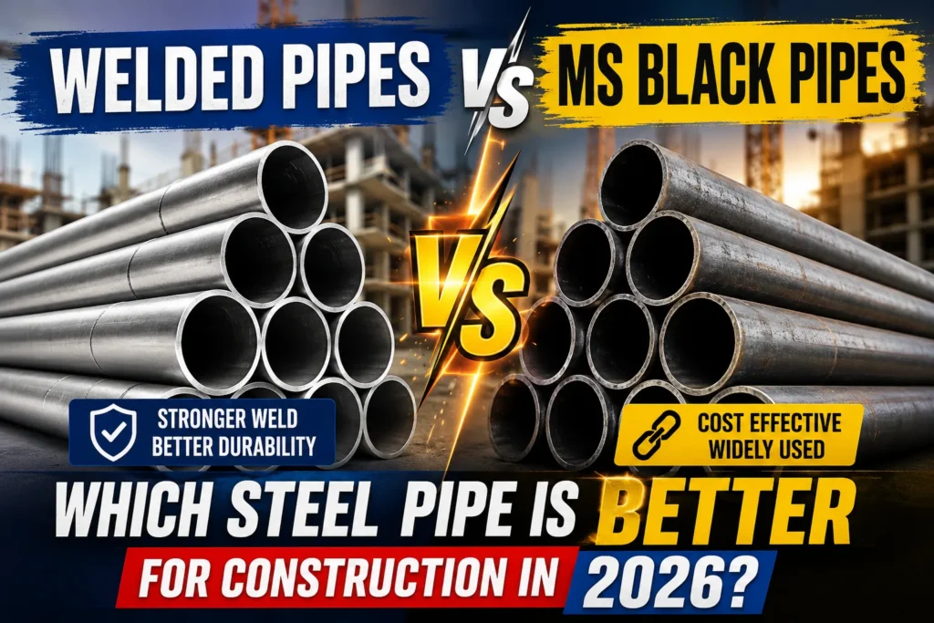 Welded Pipes vs MS Black Pipes