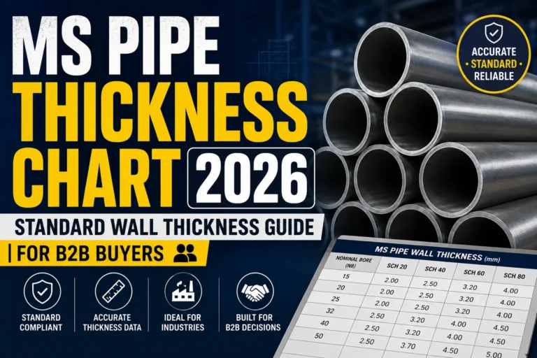 MS Pipe Thickness Chart 2026